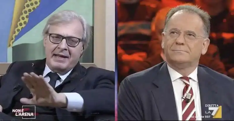 vittorio sgarbi vs alessandro cecchi paone a non e' l'arena 4