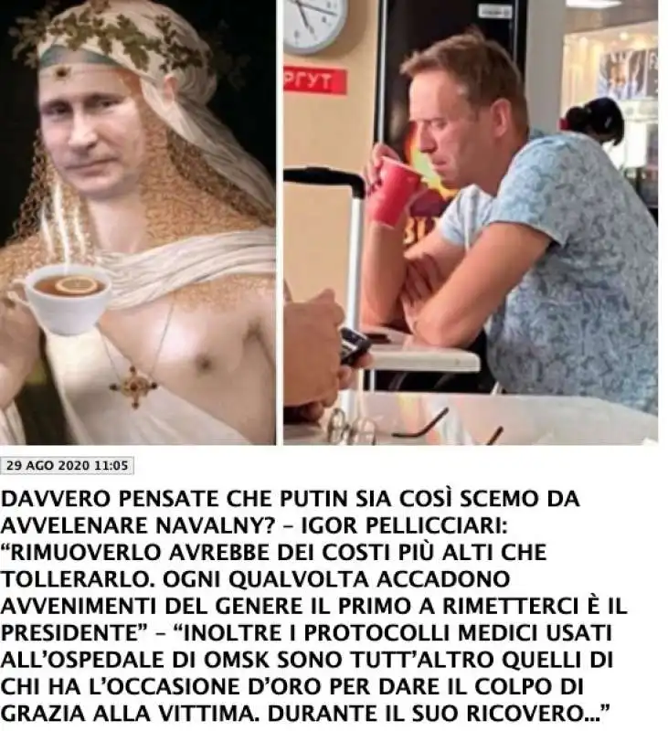 ARTICOLO SU PUTIN E NAVALNY SU DAGOSPIA - AGOSTO 2020