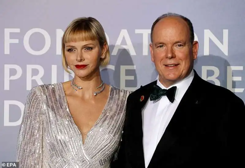 charlene di monaco con alberto di monaco 