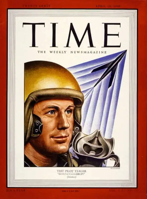 chuck yeager nella copertina di time 