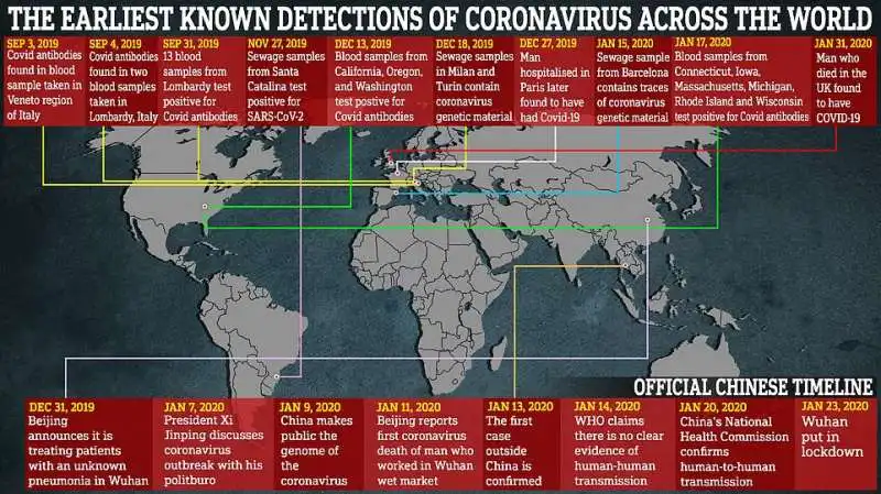 come il virus si e' diffuso nel mondo