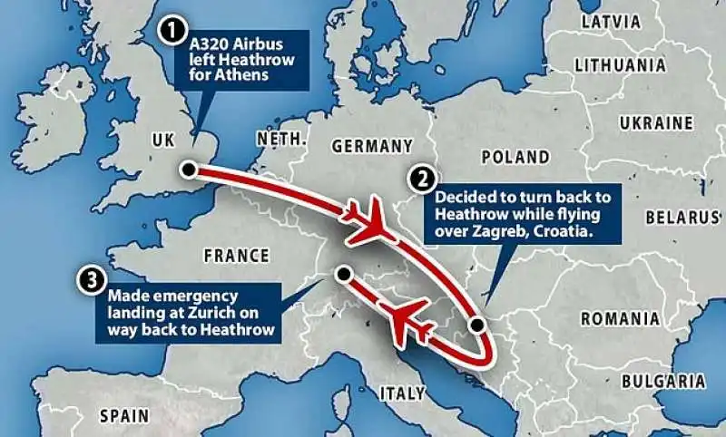 copilota si sente male a bordo   volo british airways costretto ad atterrare a zurigo  