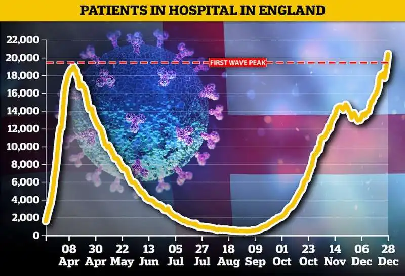 coronavirus ricoveri  nel regno unito 