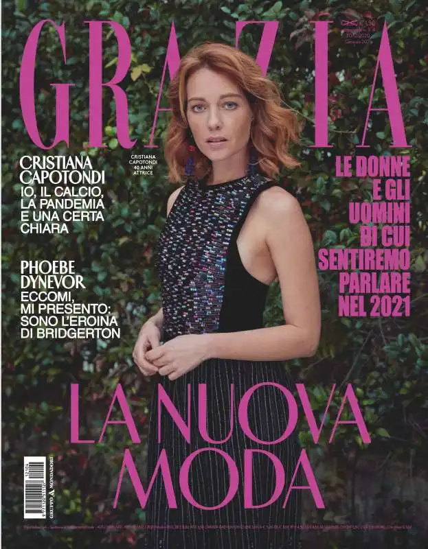 CRISTIANA CAPOTONDI Copertina Grazia