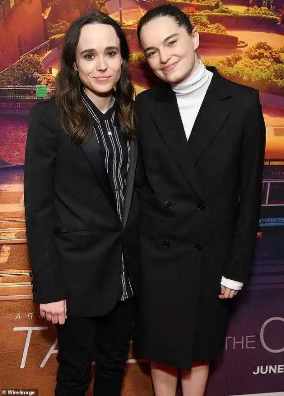 ellen page con la moglie emma portner