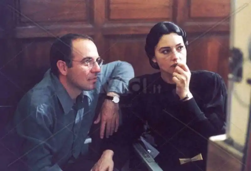 giuseppe tornatore e monica bellucci sul set di malena