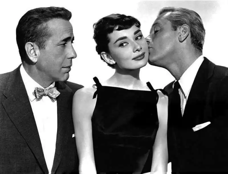 humphrey bogart audrey hepburn william holden   sabrina 