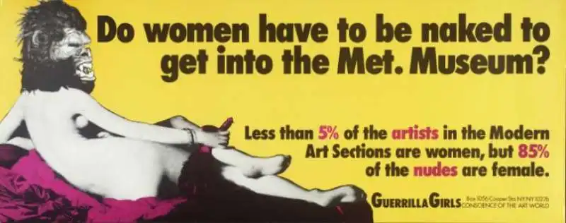 il messaggio delle guerrilla girls