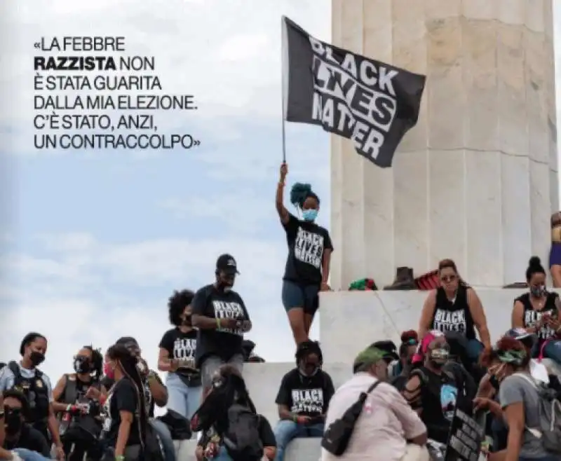 manifestazione black lives matter al lincoln memorial 28 agosto 2020