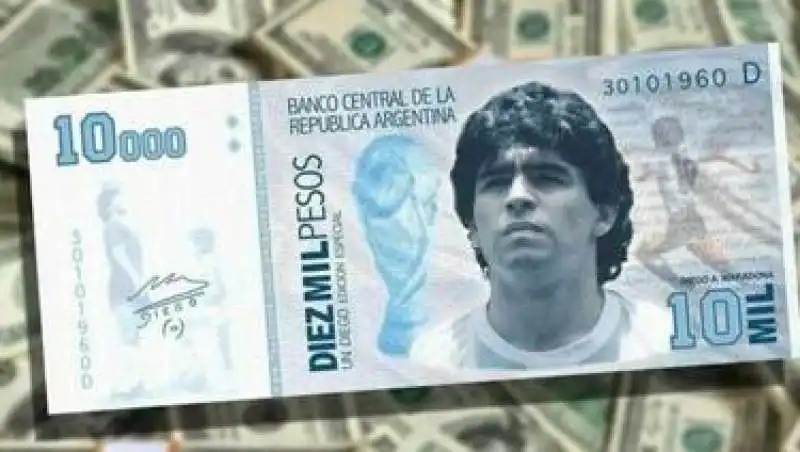 maradona sulla banconota argentina 4