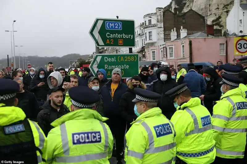 proteste camionisti a dover 2