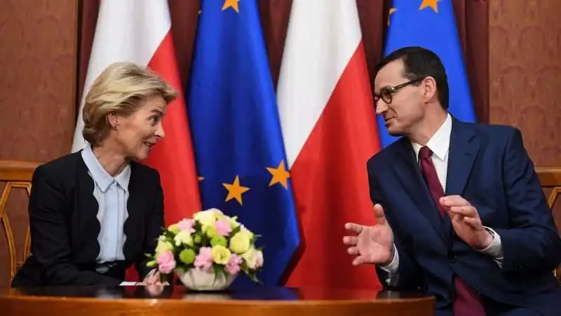 ursula von der leyen mateusz morawiecki