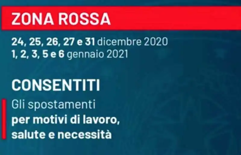 zona rossa vacanze di natale  3