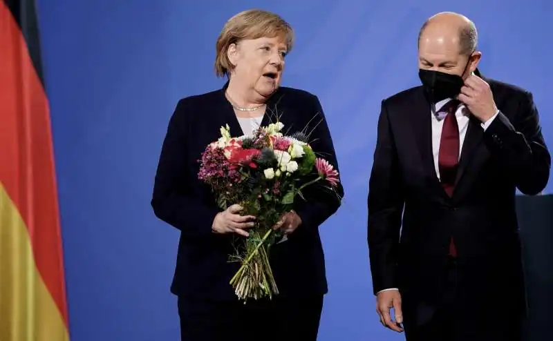 angela merkel olaf scholz 