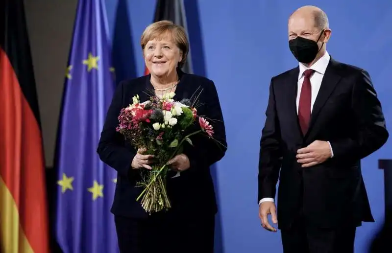 angela merkel olaf scholz  