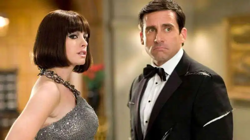 anne hathaway steve carrell   agente smart. casino totale 