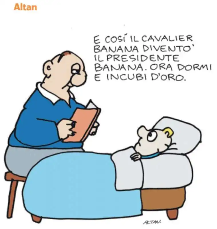 BERLUSCONI AL QUIRINALE - VIGNETTA DI ALTAN