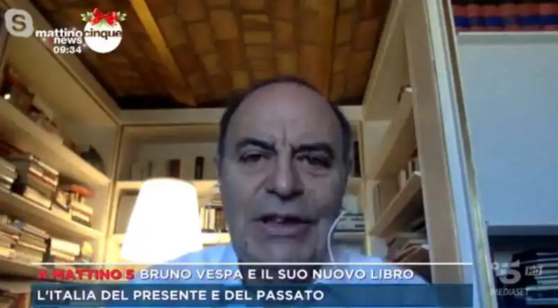 BRUNO VESPA OSPITE DI MATTINO5