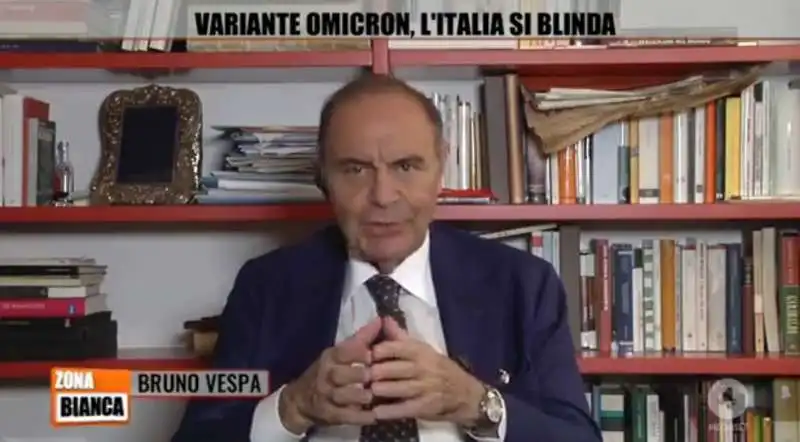 BRUNO VESPA OSPITE DI ZONA BIANCA