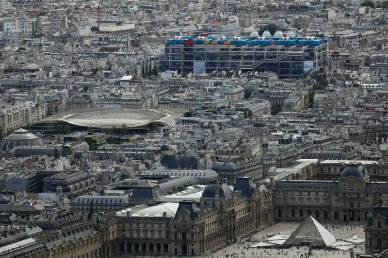 centre pompidou dall alto 