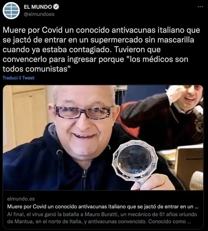 EL MUNDO PARLA DI MAURO DA MANTOVA