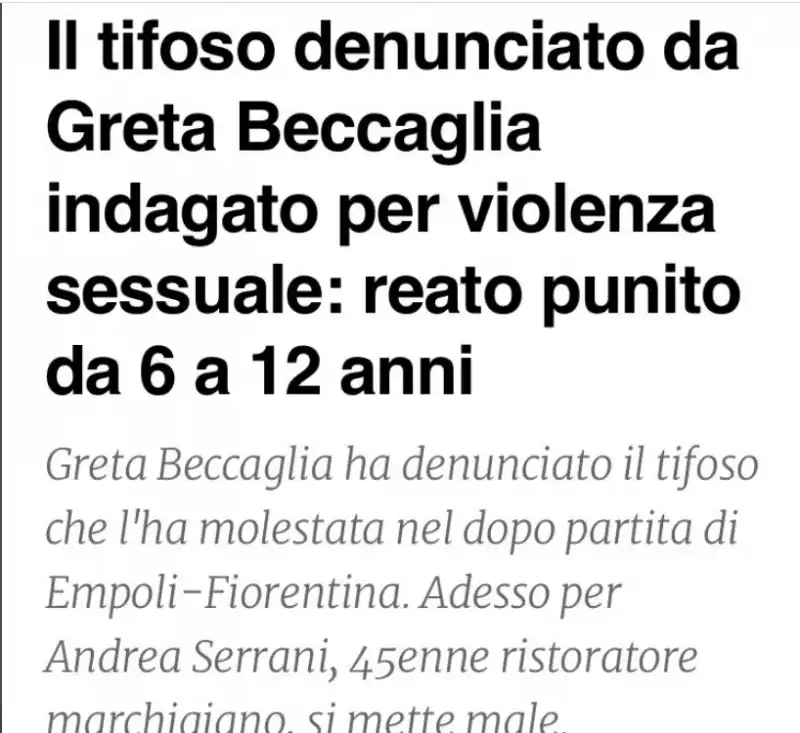 greta beccaglia andrea serrani 