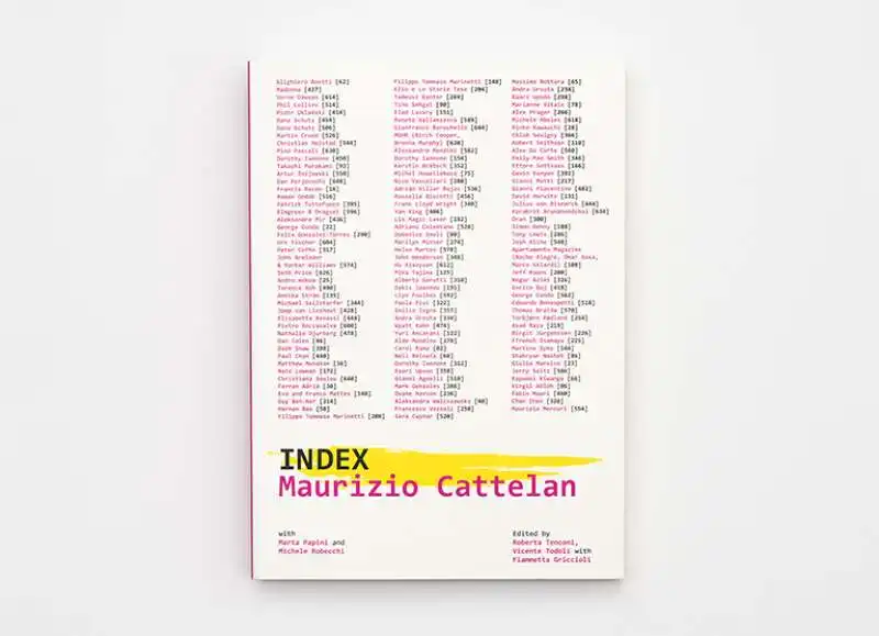 index maurizio cattelan