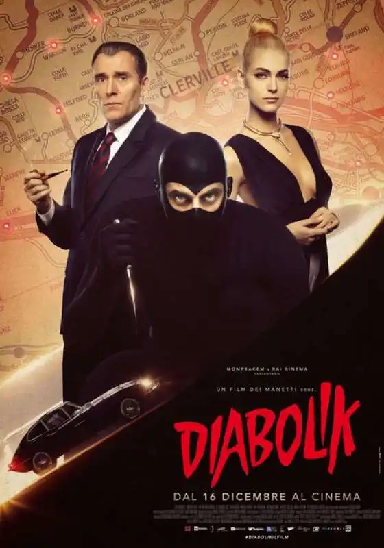 locandina di diabolik  dei manetti bros 