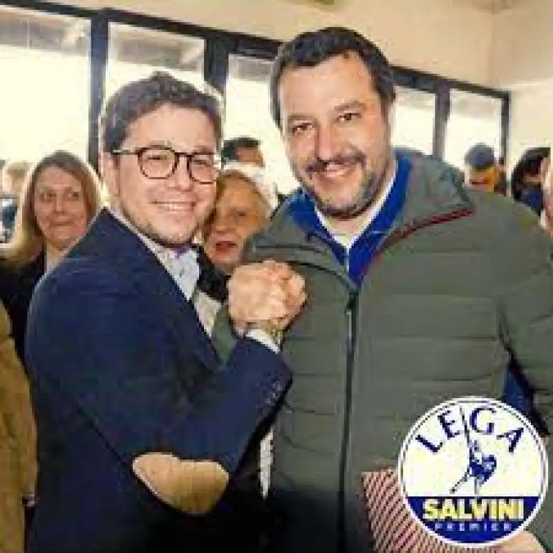 lorenzo gasperini con matteo salvini 3