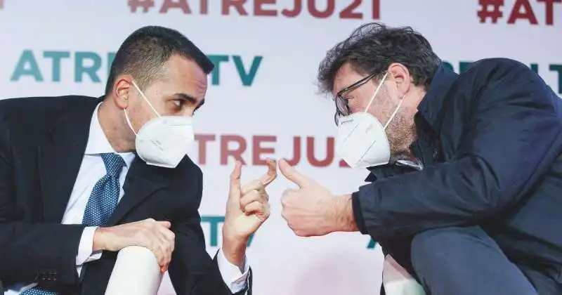 LUIGI DI MAIO E GIANCARLO GIORGETTI AD ATREJU 