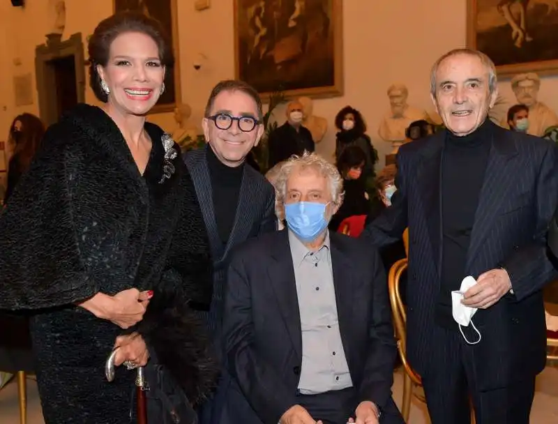 marisela federici  pino strabioli  nicola piovani  giorgio assumma  foto di bacco