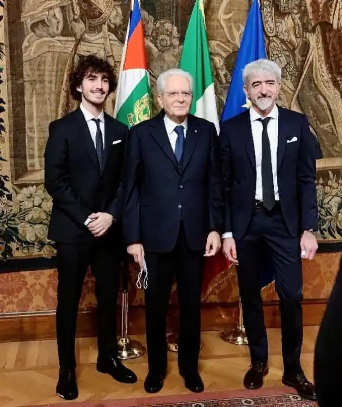 pecco bagnaia con sergio mattarella