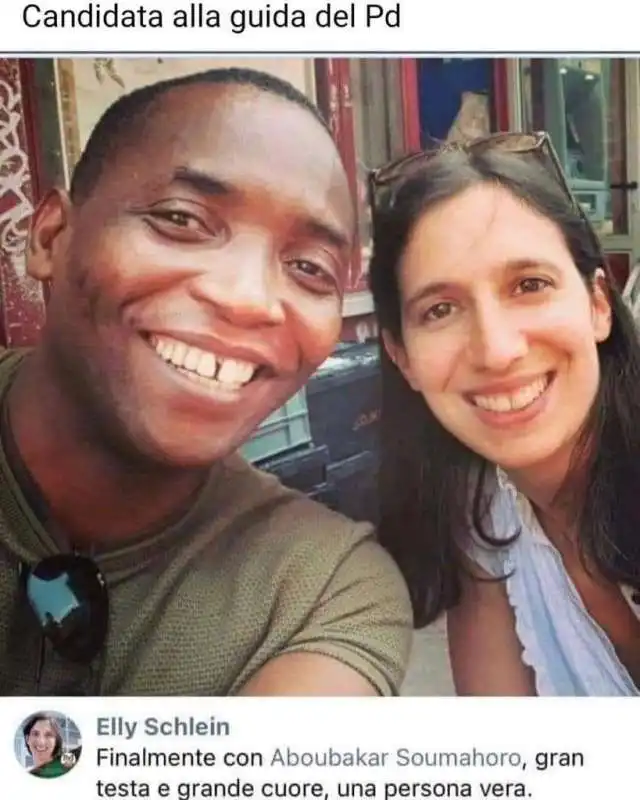 ABOUBAKAR SOUMAHORO CON ELLY SCHLEIN