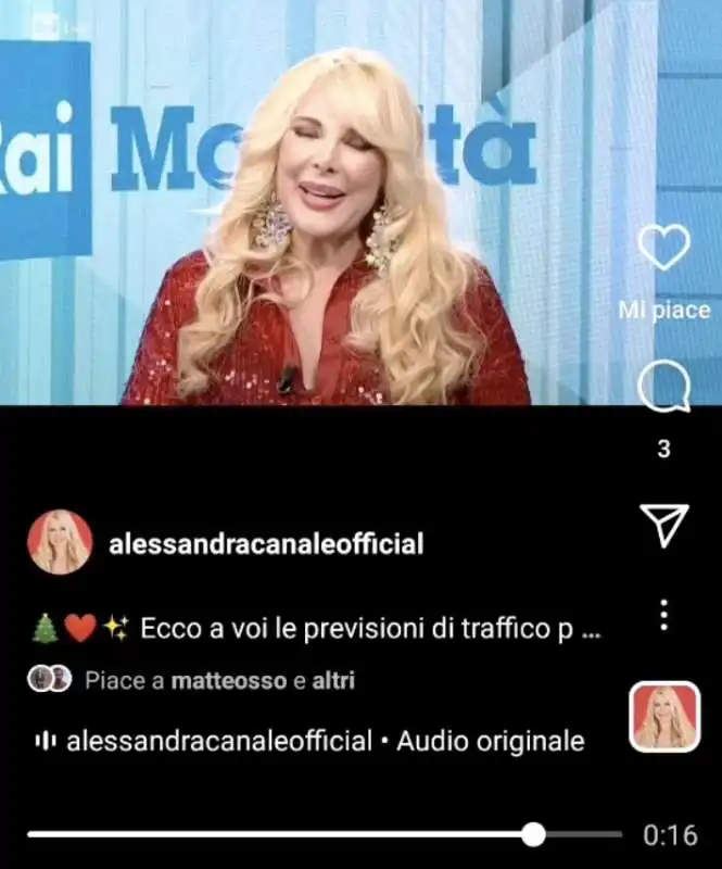 alessandra canale video di natale 