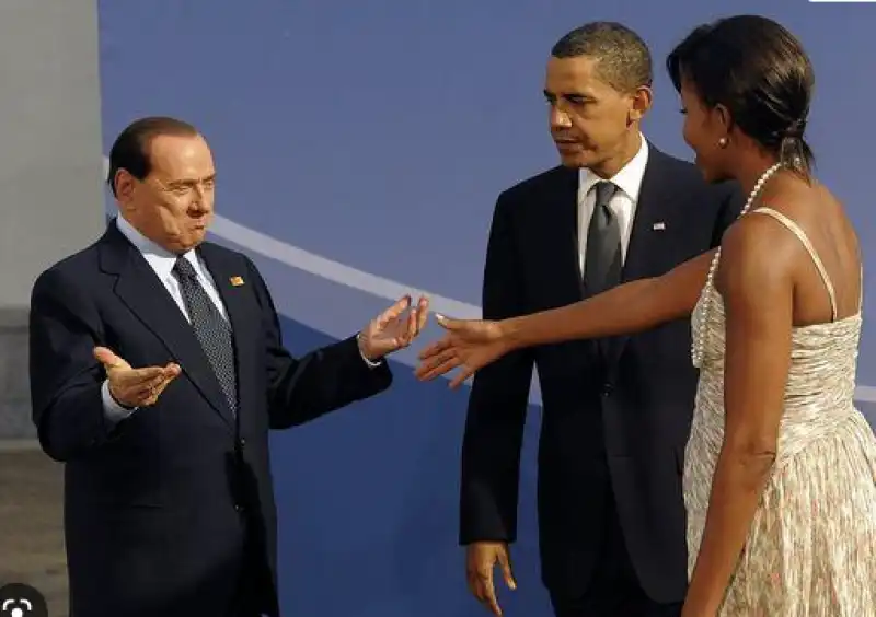 berlusconi michelle obama