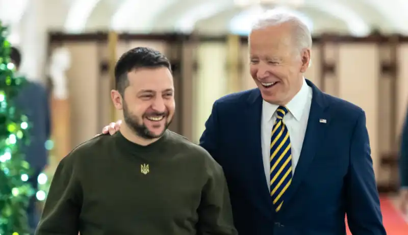 biden e zelensky alla casa bianca