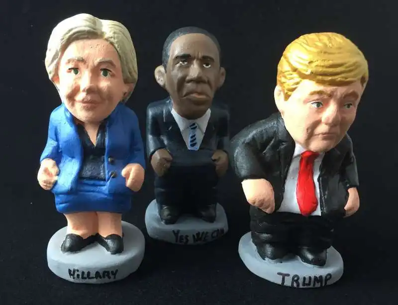 clinton obama trump caganer 