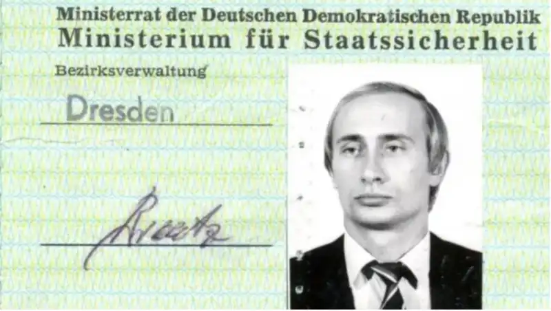 documento della Stasi di Putin agente Kgb 