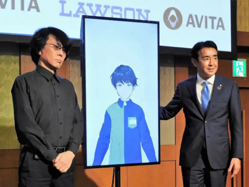 i commessi avatar nel negozio lawson di tokyo 