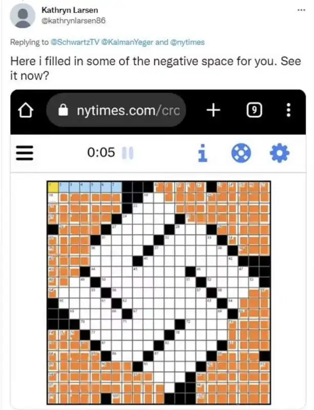 il cruciverba del new york times a forma di svastica 