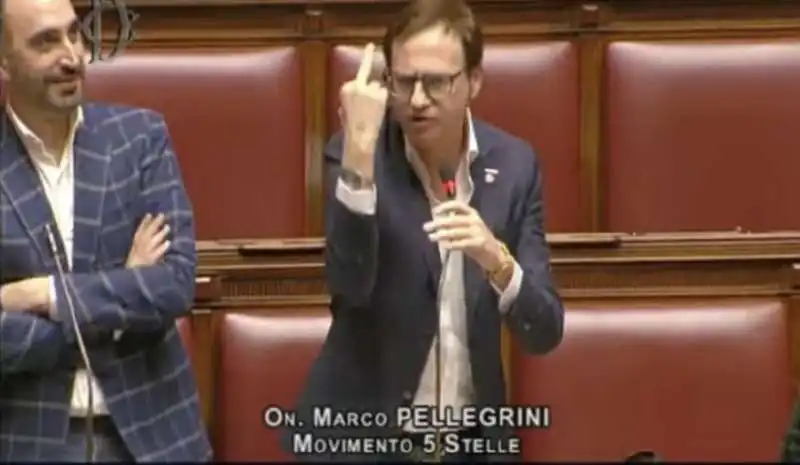 il dito medio di marco pellegrini alla camera 