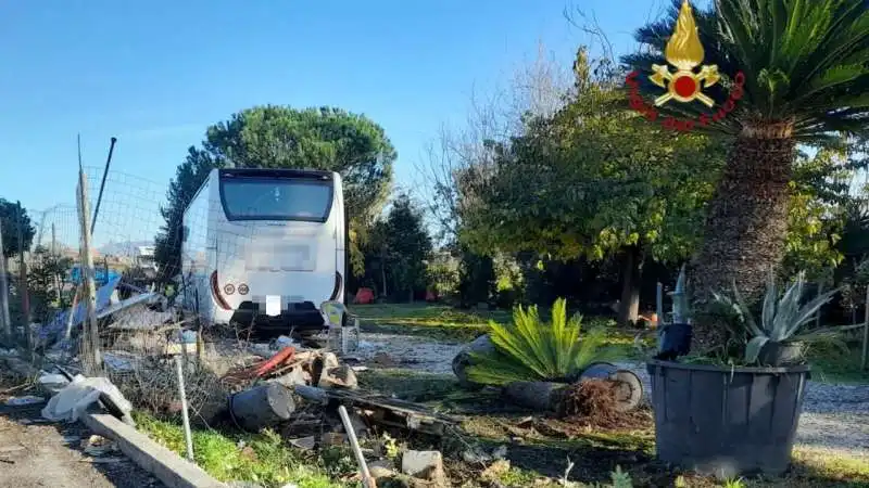 Incidente pullman bambini via Tiburtina