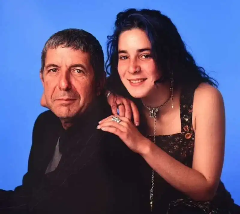 leonard cohen con la figlia lorca 