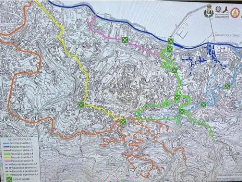 MAPPA DELLA ZONA ROSSA DI ISCHIA