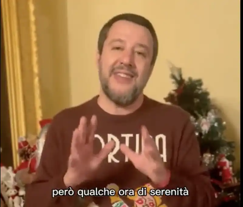 matteo salvini messaggio di natale 2