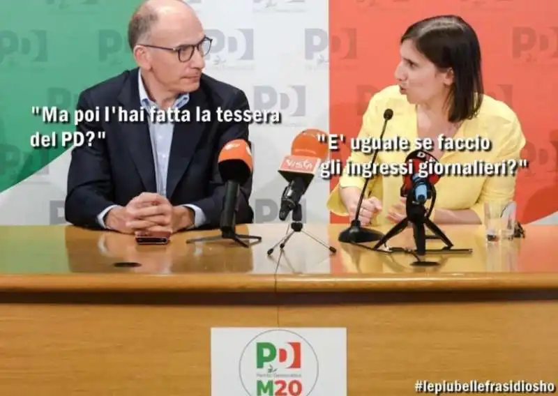 meme enrico letta elly schlein