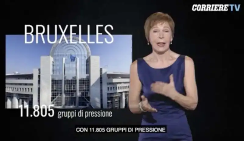 milena gabanelli e le lobby  a bruxelles 