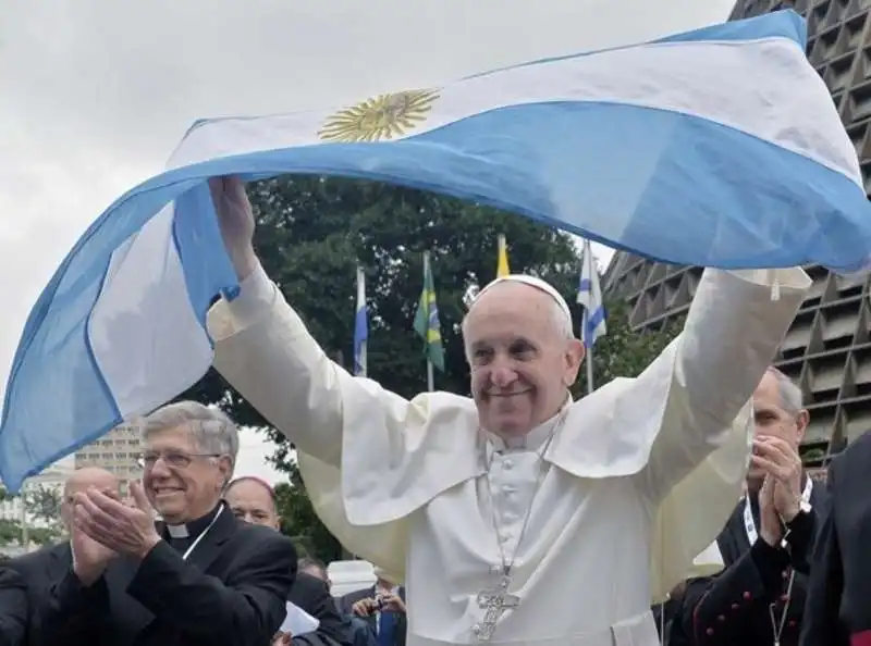 PAPA FRANCESCO TIFOSO DELL ARGENTINA