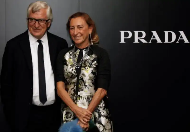 Patrizio Bertelli e Miuccia Prada