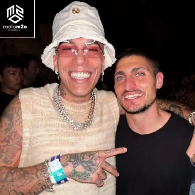 sfera ebbasta e marco verratti a miami